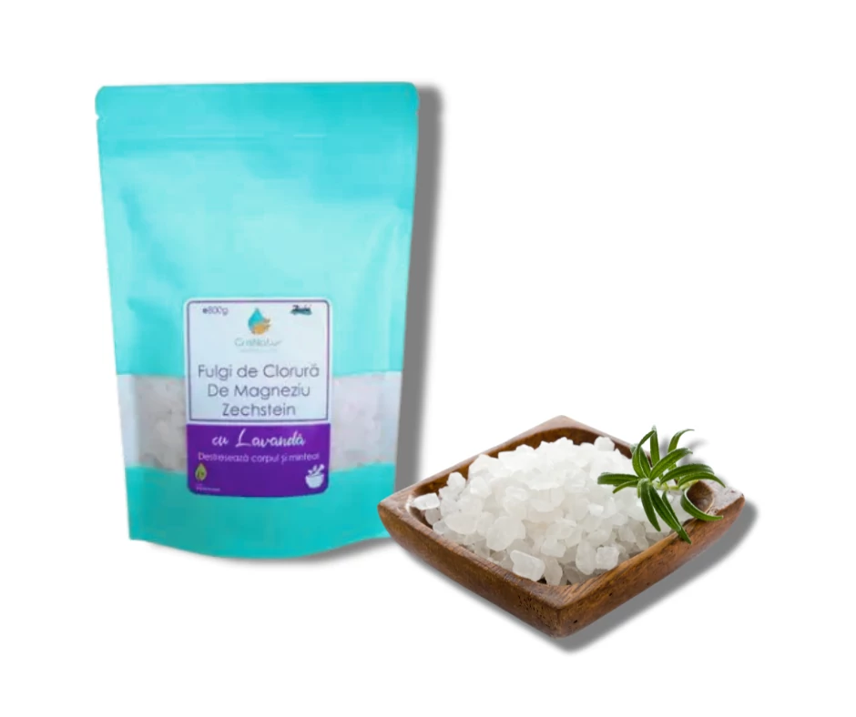 Magnézium-klorid pehely fürdősó levendulával, 800g